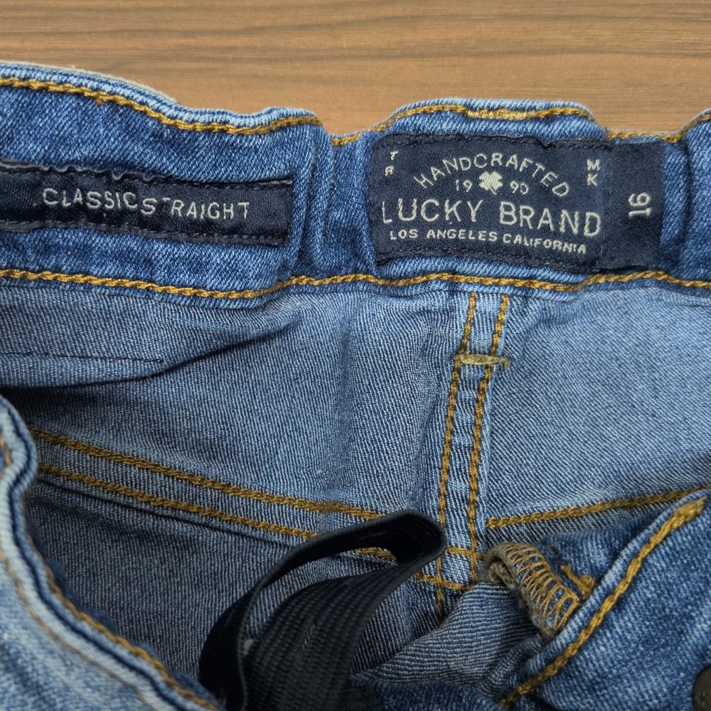 Lucky Brand denim shorts womens 16 blue mid rise Classic Straight casual - Picture 5 of 5